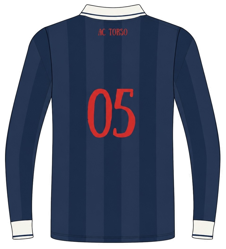 Custom jersey ontwerp, achteraanzicht