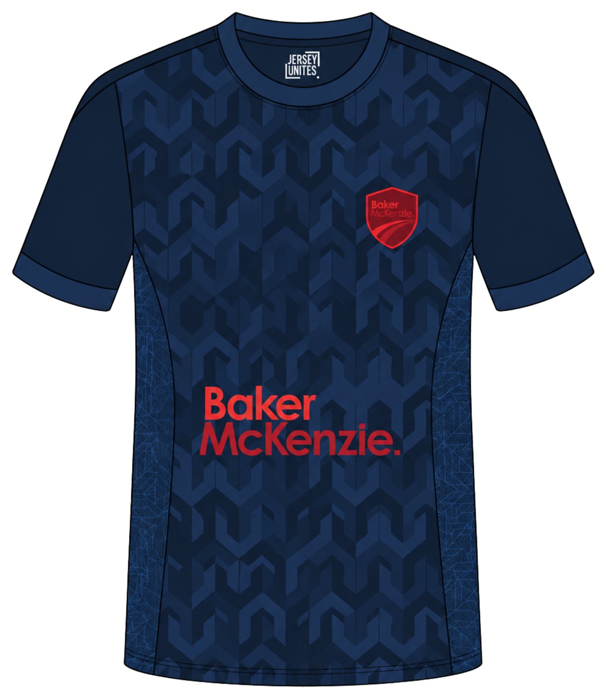 Custom jersey ontwerp, vooraanzicht