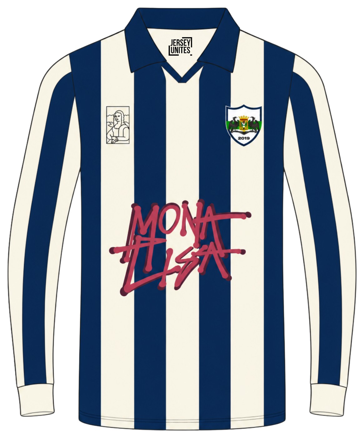Custom jersey ontwerp, vooraanzicht