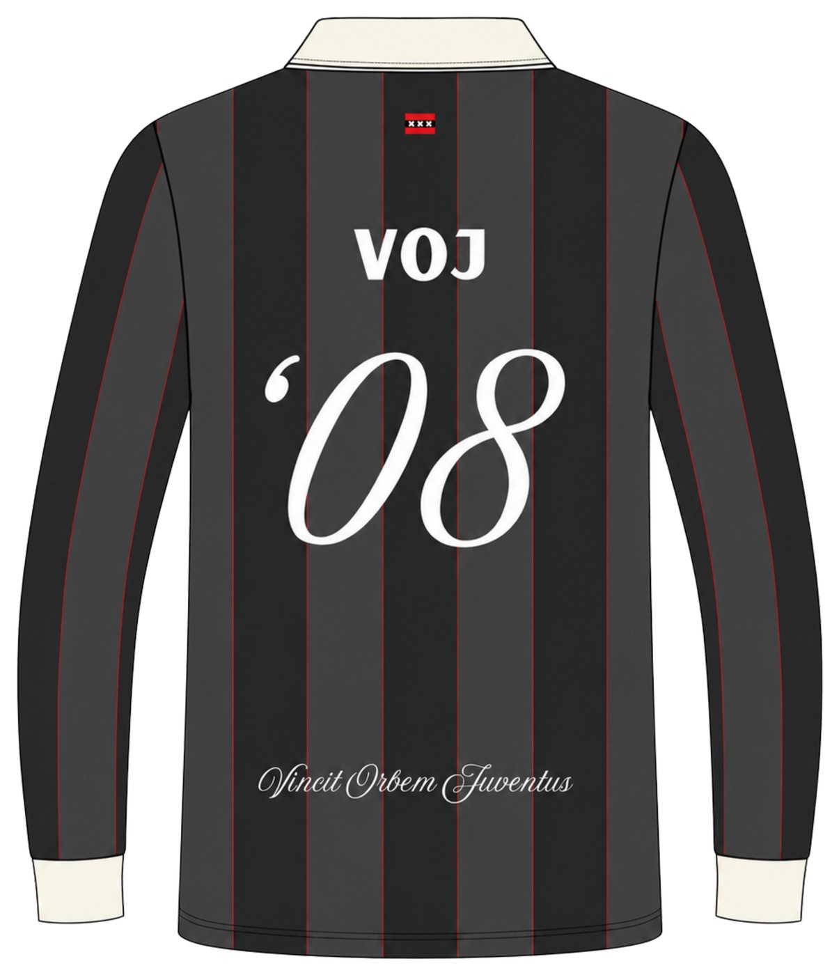 Custom jersey ontwerp, achteraanzicht