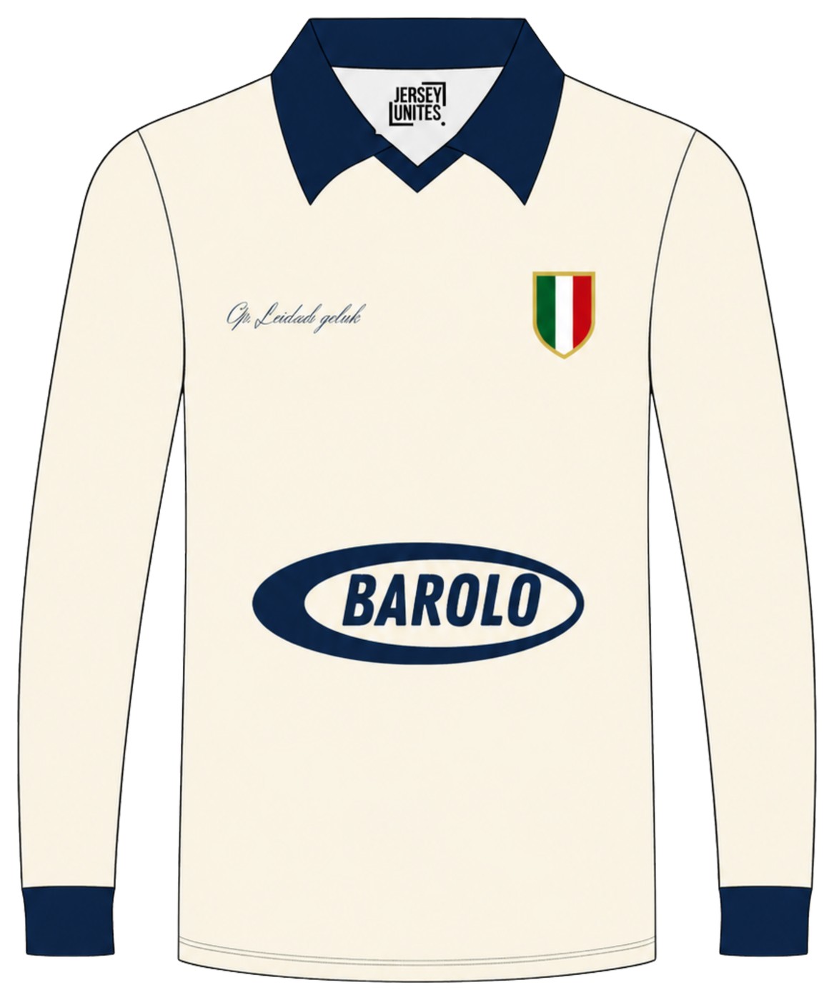 Custom jersey ontwerp, vooraanzicht