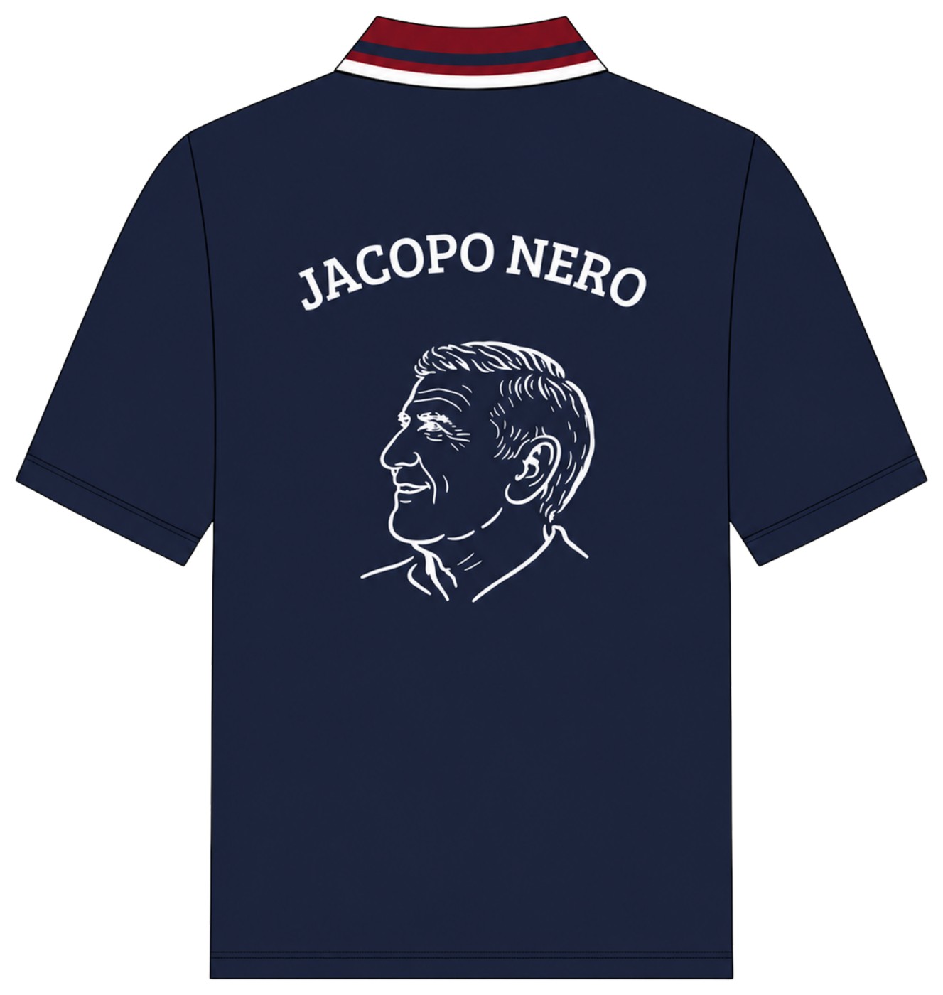 Custom jersey ontwerp, achteraanzicht