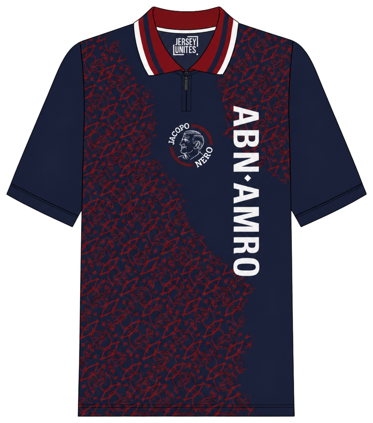 Custom jersey ontwerp, vooraanzicht