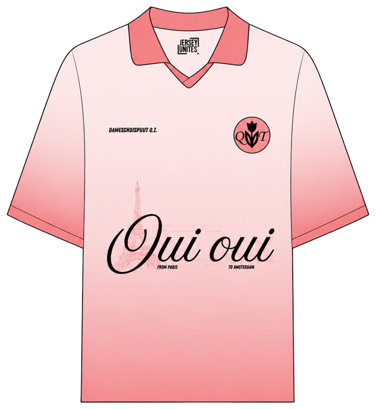 Custom jersey ontwerp, vooraanzicht