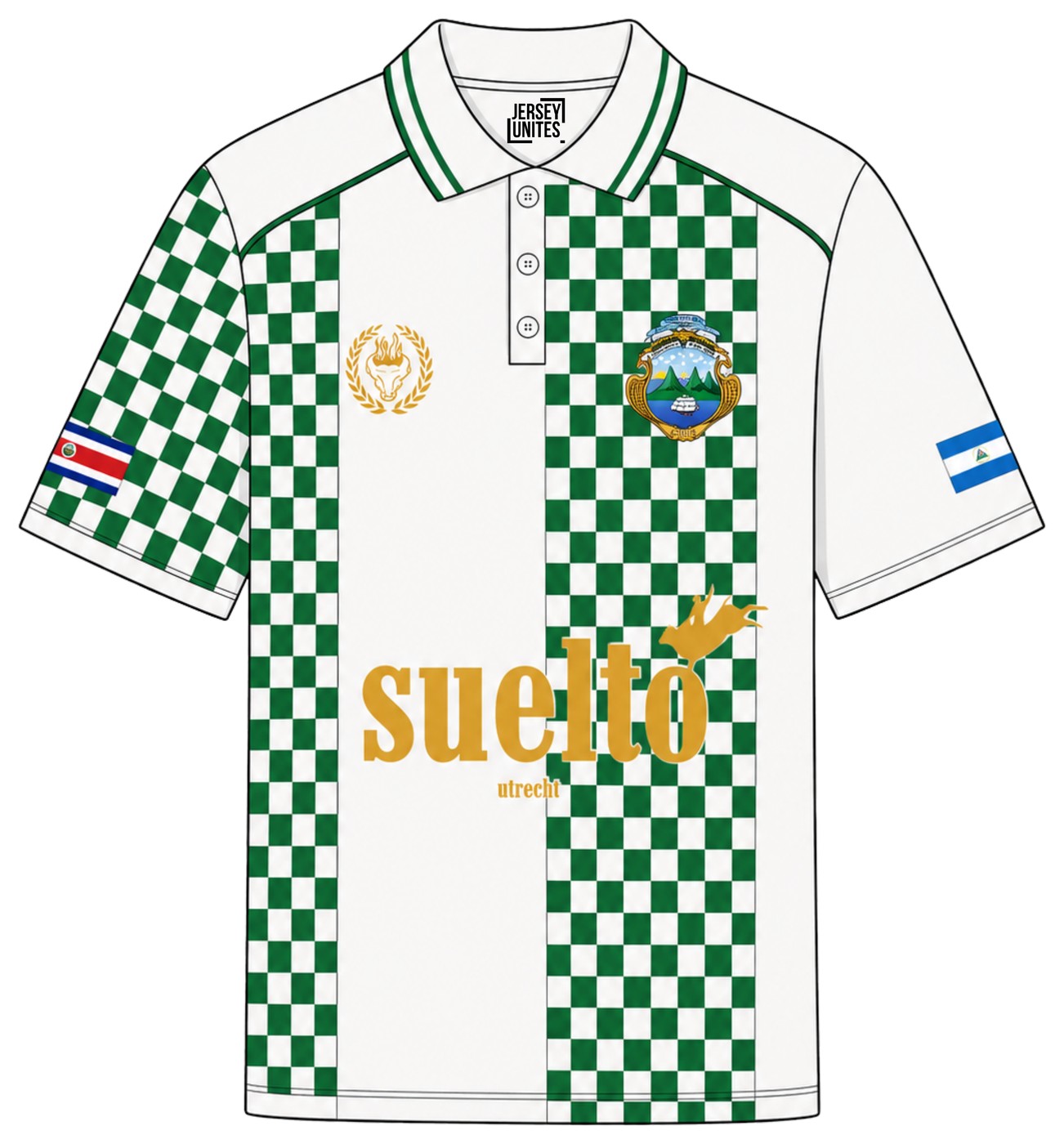 Custom jersey ontwerp, vooraanzicht